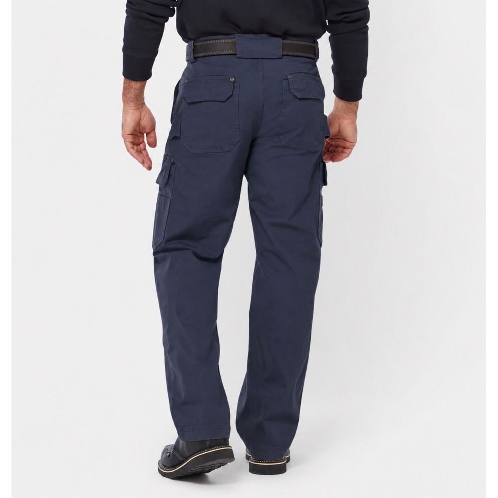 Duluth Trading Co Fire Hose Cargo Work Pants Navy Blue 34x34 Relaxed Fit Utility
